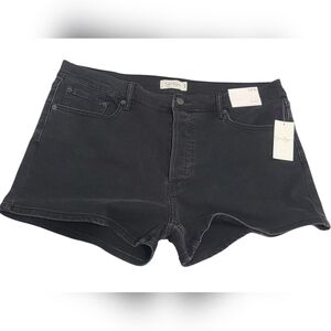 Jessica Simpson Black Jean Shorts Size 14/32